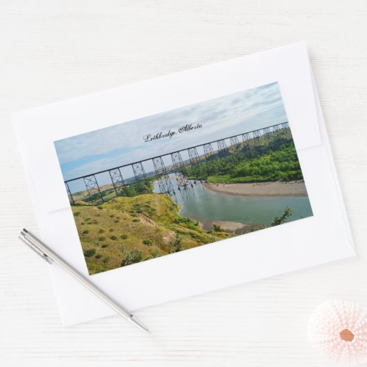 Spoorwegpictogram Lethbridge Rechthoekige Sticker (Envelop)