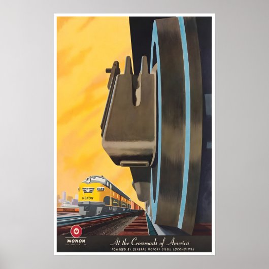 Spoorwegposter Bern Hill Art Treinprint Poster (Voorkant)