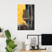 Spoorwegposter Bern Hill Art Treinprint Poster (Thuiskantoor)