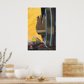 Spoorwegposter Bern Hill Art Treinprint Poster (Keuken)