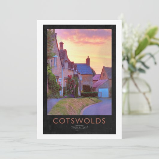 Spoorwegposter Kaart (Staand voorkant)