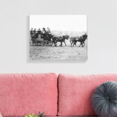 Spoorwegrassfoto van stagecoach canvas afdruk (Insitu (Woonkamer))