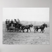 Spoorwegrassfoto van stagecoach poster (Voorkant)