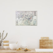  Spoorwegroute Pennsylvania Poster (Keuken)