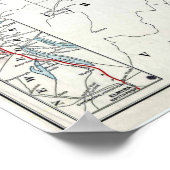  Spoorwegroute Pennsylvania Poster (Hoek)