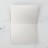 Spoorwegspoor in het winterlandschap Foggy Bedankkaart (Binnen)