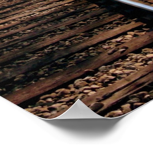 Spoorwegspoor Poster (Hoek)