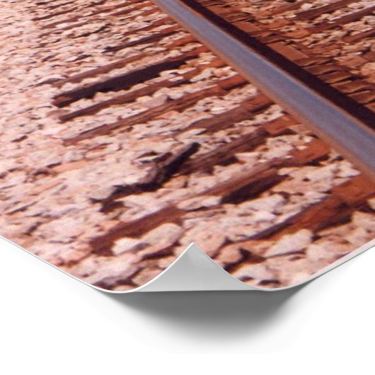 Spoorwegspoor Poster (Hoek)