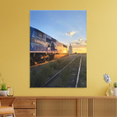 Spoorwegstad Canvas Afdruk (Insitu (Woonkamer))