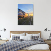 Spoorwegstad Canvas Afdruk (Insitu (Slaapkamer))
