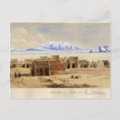 Spoorwegstad op Prairie Briefkaart (Voorkant)