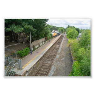 Spoorwegstation Brierfield, Lancashire Foto Afdruk