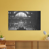 Spoorwegstation Canvas Afdruk (Insitu (Woonkamer))