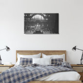 Spoorwegstation Canvas Afdruk (Insitu (Slaapkamer))