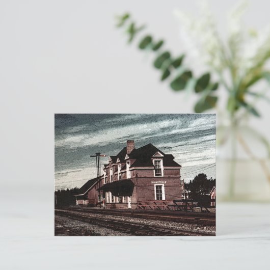 Spoorwegstation Cape Breton Nova Scotia Briefkaart (Staand voorkant)