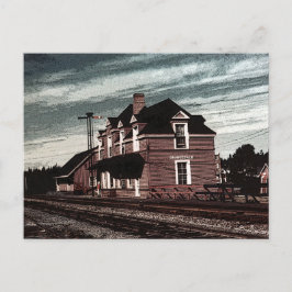 Spoorwegstation Cape Breton Nova Scotia Briefkaart