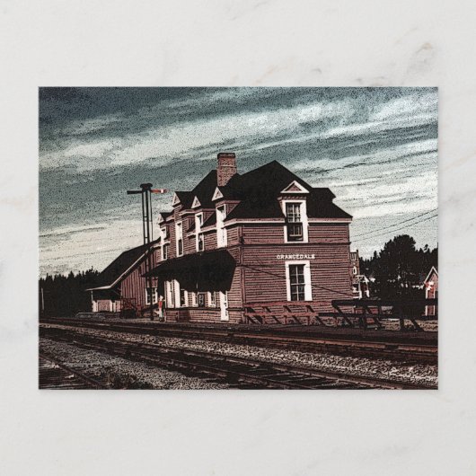 Spoorwegstation Cape Breton Nova Scotia Briefkaart (Voorkant)