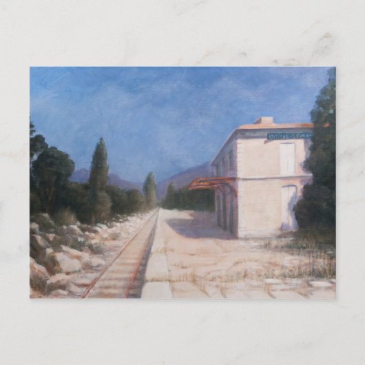 Spoorwegstation Châteauneuf 2012 Briefkaart (Voorkant)