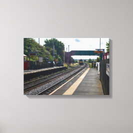 Spoorwegstation Cottingley, Leeds Canvas Afdruk