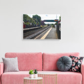 Spoorwegstation Cottingley, Leeds Canvas Afdruk (Insitu (Woonkamer))