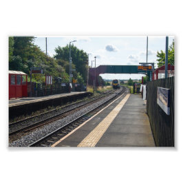Spoorwegstation Cottingley, Leeds Foto Afdruk