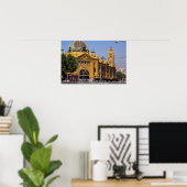 Spoorwegstation Flinders Street, Melbourne, Oosten Poster (Thuiskantoor)