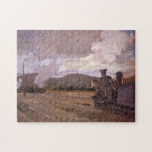 Spoorwegstation in Argenteuil Monet Fine Art Legpuzzel (Horizontaal)