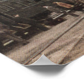 Spoorwegstation in de Stille Zuidzee Poster (Hoek)