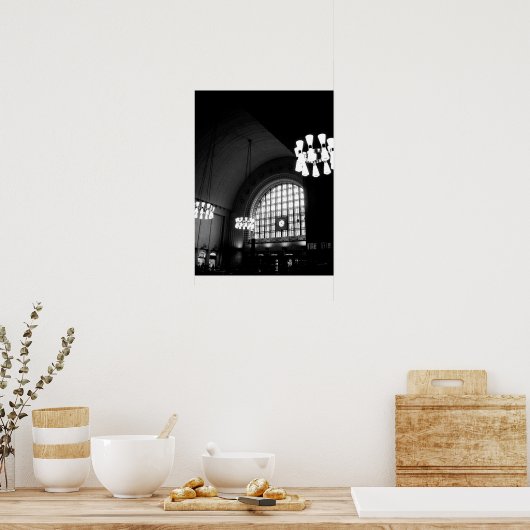 Spoorwegstation in Helsinki Poster (Keuken)