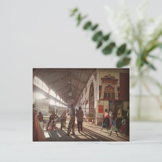 Spoorwegstation Maputo Briefkaart (Staand voorkant)