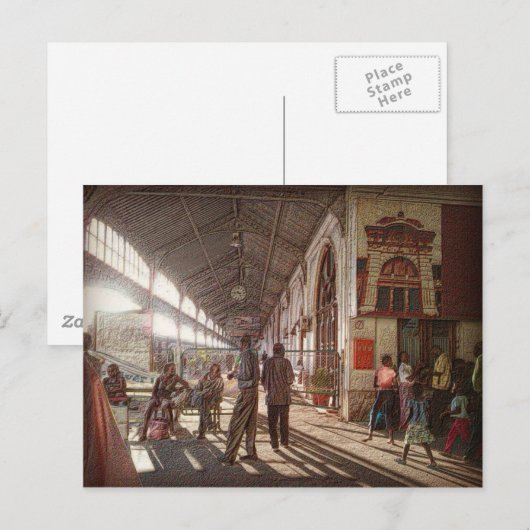 Spoorwegstation Maputo Briefkaart (Voorkant / Achterkant)