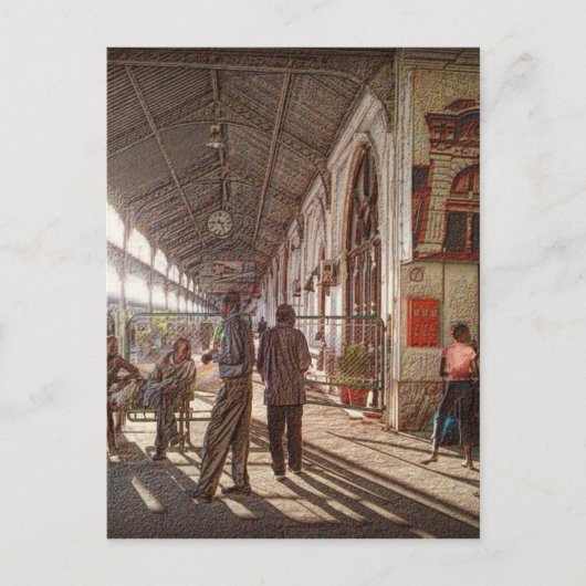 Spoorwegstation Maputo Briefkaart (Voorkant)