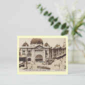 Spoorwegstation, Melbourne, Australië Vintage Briefkaart (Staand voorkant)