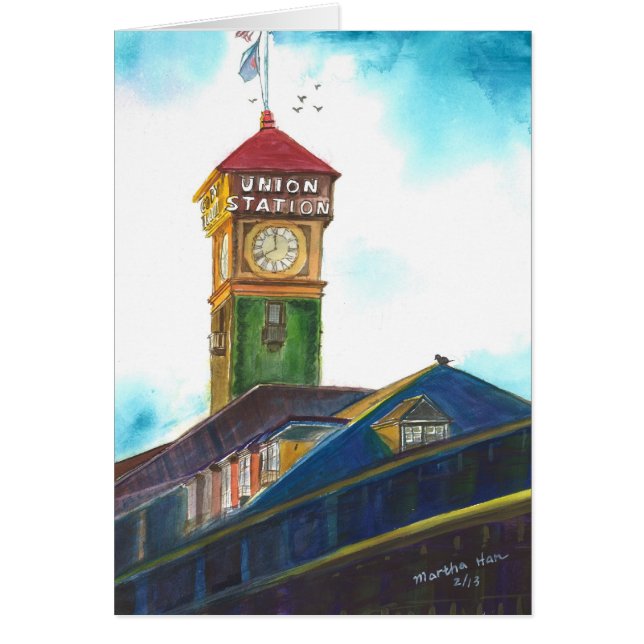 Spoorwegstation met Hopes (Voorkant)