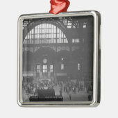 Spoorwegstation Metalen Ornament (Links)