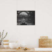 Spoorwegstation Poster (Keuken)