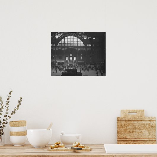 Spoorwegstation Poster (Keuken)