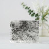 Spoorwegstation Putney Briefkaart (Staand voorkant)