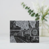 Spoorwegstation Sunderland 1960 Briefkaart (Staand voorkant)