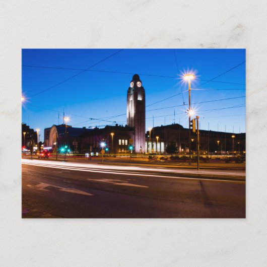 Spoorwegstation van Helsinki Briefkaart (Voorkant)