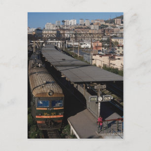 Spoorwegstation, Vladivostok, Rusland Briefkaart
