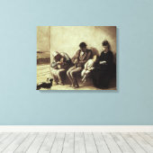 Spoorwegstation Wayside Canvas Afdruk (Insitu (Houten vloer))