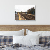 Spoorwegstation Whitley Bridge Canvas Afdruk (Insitu (Slaapkamer))