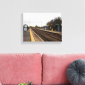 Spoorwegstation Whitley Bridge Canvas Afdruk (Insitu (Woonkamer))