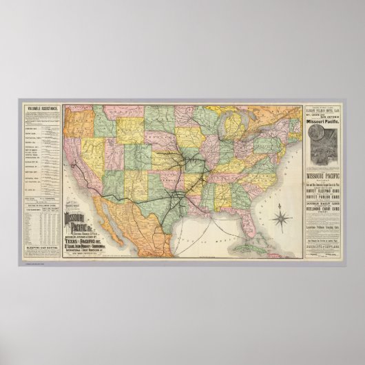 Spoorwegsysteem Zuidwest Poster (Voorkant)