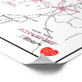 Spoorwegsysteemkaart Hagerstown & Frederick (c 192 Poster (Hoek)