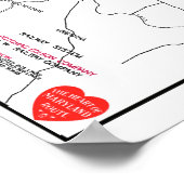 Spoorwegsysteemkaart Hagerstown & Frederick (c 192 Poster (Hoek)