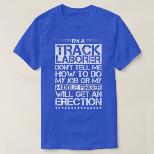 Spoorwegtracer Layer Railroad Construction 13 T-shirt (Design voorkant)