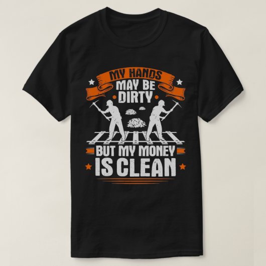 Spoorwegtracer Layer Railroad Construction 14 T-shirt (Design voorkant)