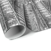 Spoorwegtracks Afbeelding. Cadeaupapier (Rol Hoek)